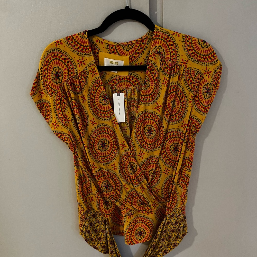 Maeve wrap top from Anthropologie *NWT*